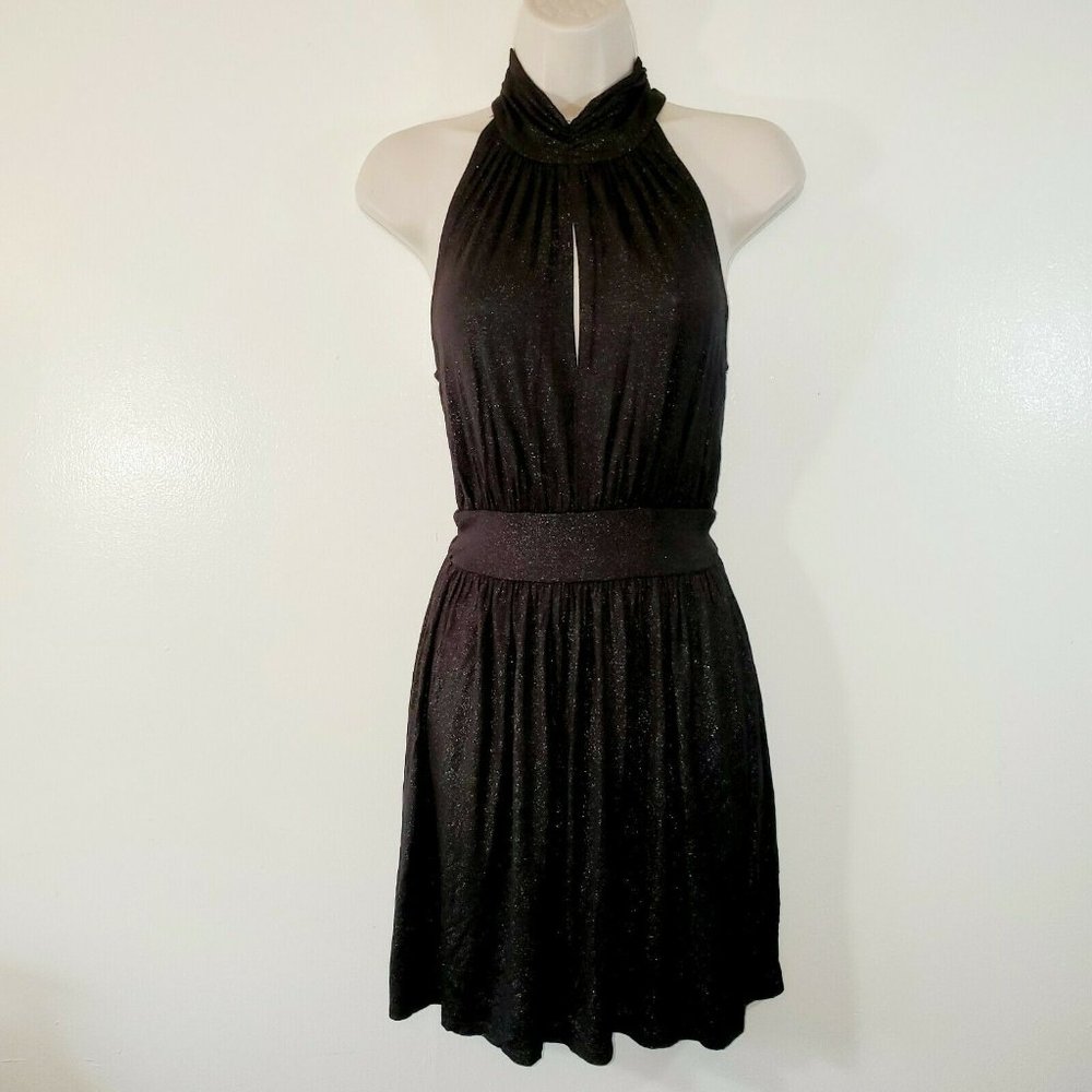 One Heart Clothing Womans Xsmall Dress Black Metal
